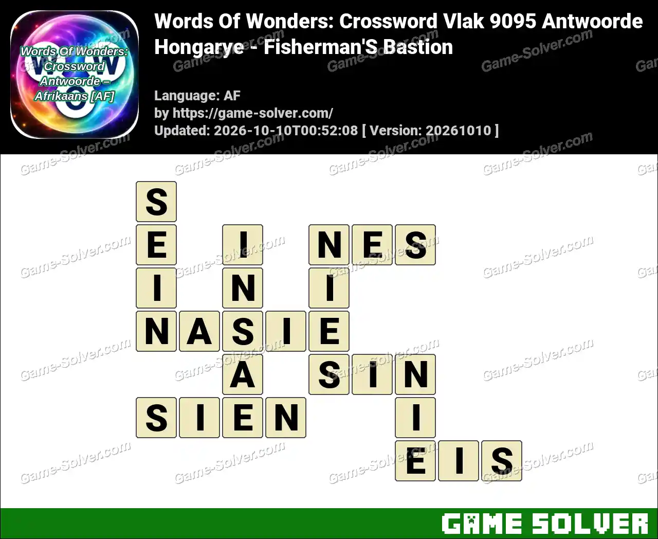 Words Of Wonders: Crossword Vlak 9095 Antwoorde – Hongarye – Fisherman’S Bastion